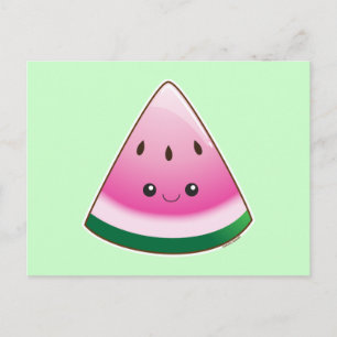 Kawaii Watermelon Postcard