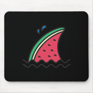 Kawaii Watermelon Shark Fin Funny Family Summer Va Mouse Mat