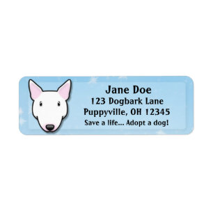 Kawaii White Bull Terrier