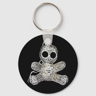 Kawaii White Voodoo Doll Funny Magic Toy Key Ring