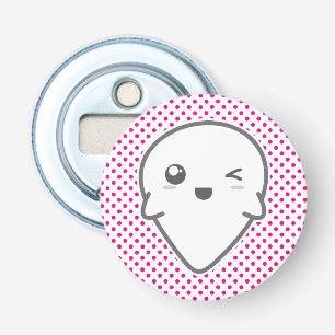 Kawaii Winking Ghost Bottle Opener
