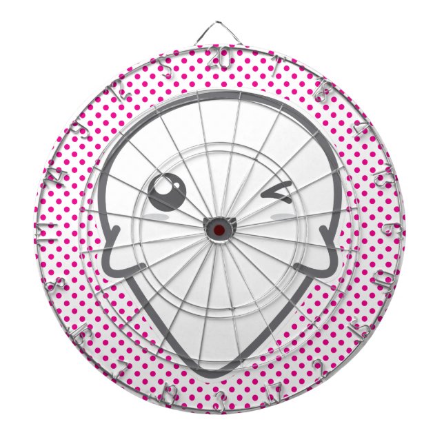 Kawaii Winking Ghost Dart Board (Front)