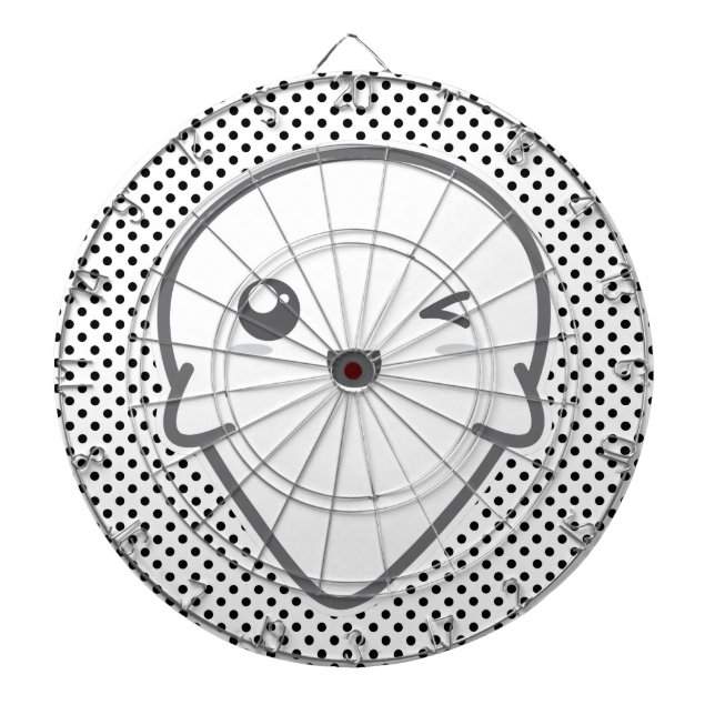 Kawaii Winking Ghost Dart Board (Front)
