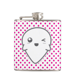 Kawaii Winking Ghost Flask