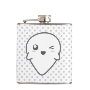 Kawaii Winking Ghost Flask