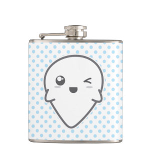Kawaii Winking Ghost Flask