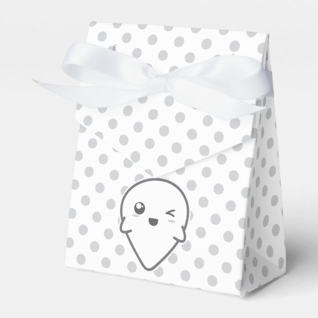 Kawaii Winking Ghost Gift Box (Front Side)