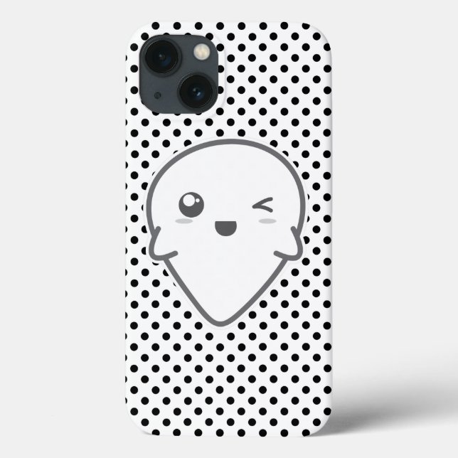 Kawaii Winking Ghost iPad Air Case (Back)