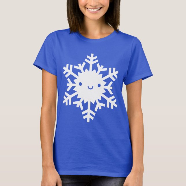 Kawaii Winter Snowflake T-Shirt (Front)