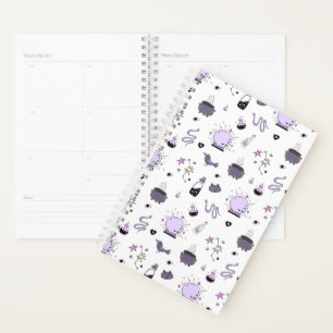 Kawaii Witch Pattern Planner