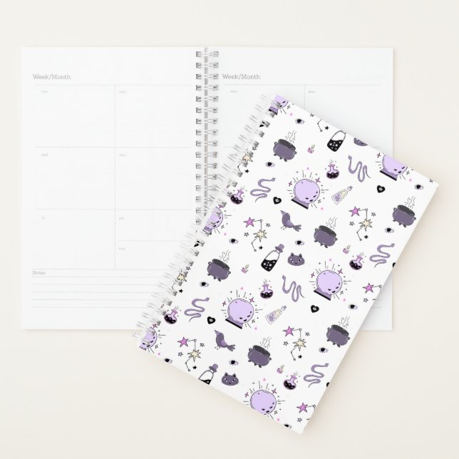 Kawaii Witch Pattern Planner (Display)