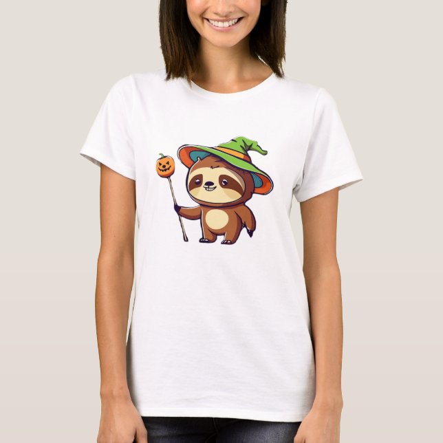 kawaii witch sloth Classic T-Shirt (Front)