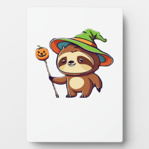 kawaii witch sloth Classic T-Shirt Plaque