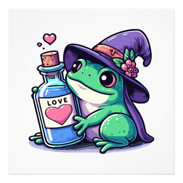 Kawaii witchy love potion photo print (Front)