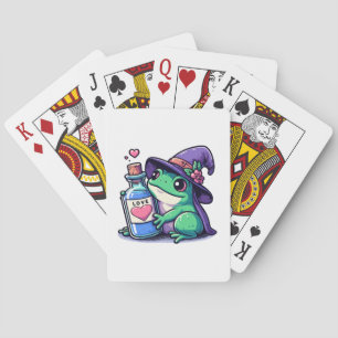 Kawaii witchy love potion playing cards