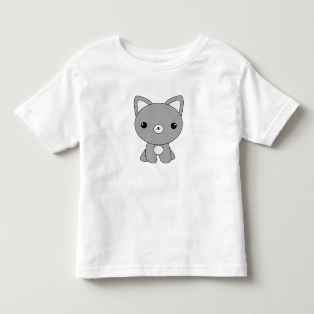 Kawaii wolf pup t-shirt (Front)