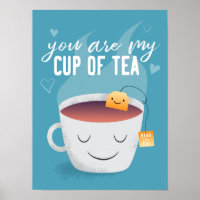 Kawaii You Are My Cup of Tea Kitchen Art