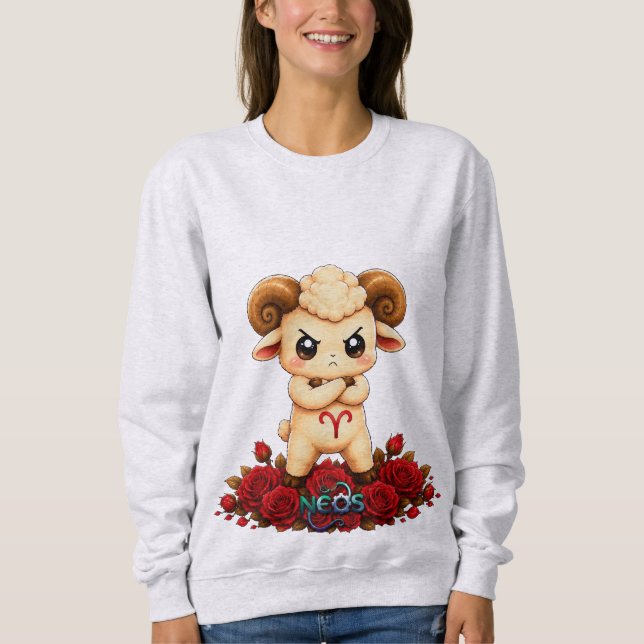 Kawaii Zodiac Neos Aries Sweatshirt (Front)