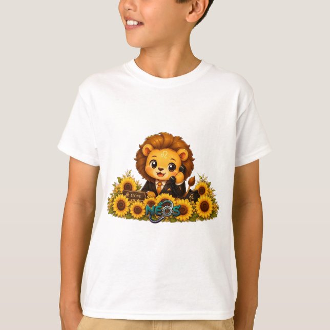 Kawaii Zodiac Neos Leo T-Shirt (Front)