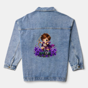 Kawaii Zodiac Neos Sagittarius Denim Jacket
