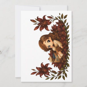 Kawaii Zodiac Neos Virgo Invitation