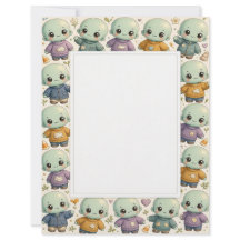 Kawaii Zombie Creatures Stationery