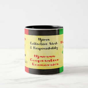 Kawanzaa Seven Principles To Live By Two-Tone Coffee Mug
