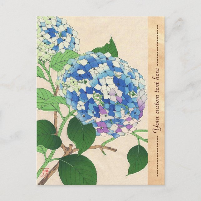 Kawarazaki Shodo Floral Calendar of Japan flower Postcard (Front)