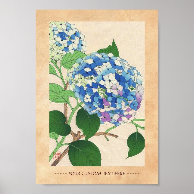 Kawarazaki Shodo Floral Calendar of Japan flower Poster (Front)