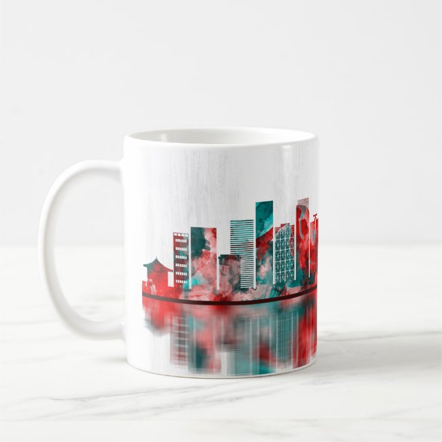 Kawasaki Japan Skyline Coffee Mug (Left)