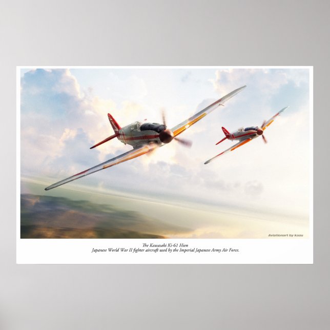 Kawasaki Ki-61 Poster (Front)
