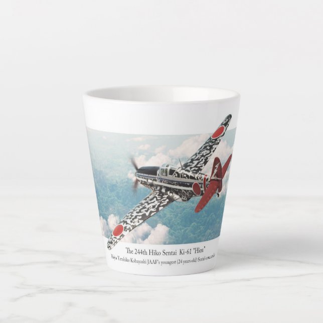 Kawasaki Ki-61 "Tony"　川崎 キ61 三式戦闘機「飛燕」 Latte Mug (Front)