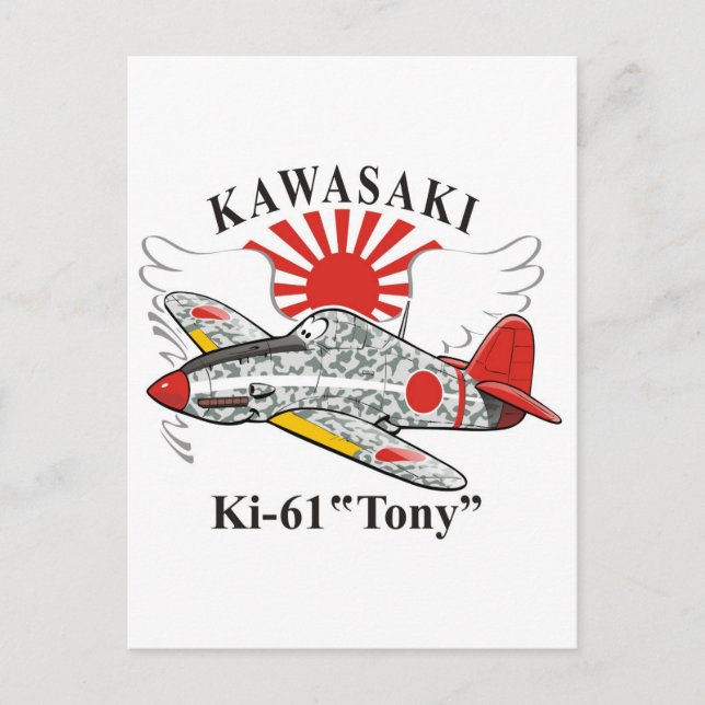 kawasaki ki-61 "tony" postcard (Front)
