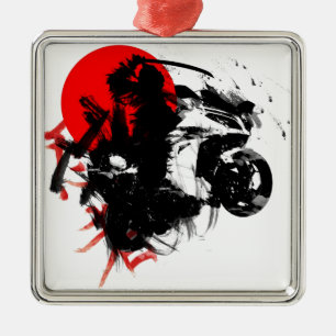 kawasaki ninja metal tree decoration