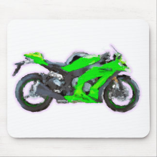 Kawasaki Ninja ZX 10R Hand Painted Art Brush Pad Mouse Mat