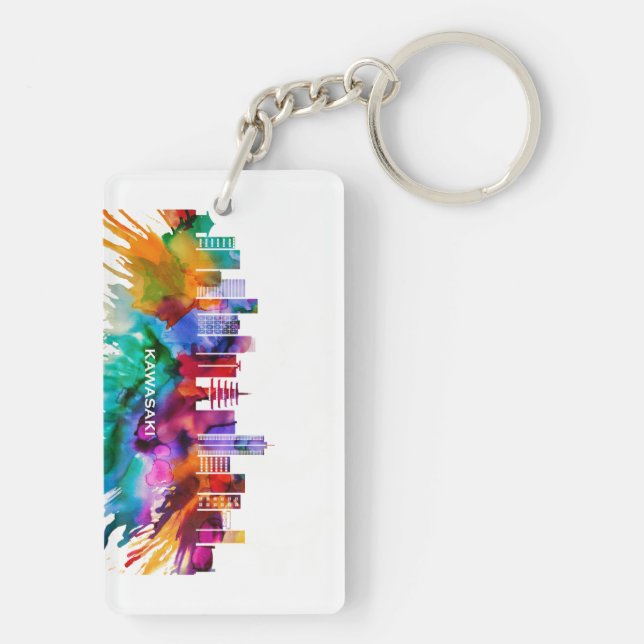 Kawasaki Skyline Key Ring (Back)