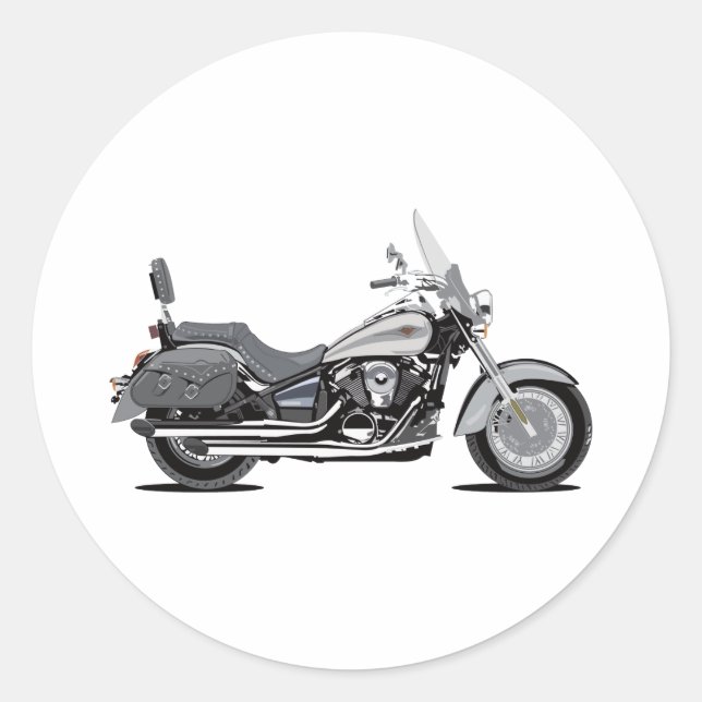 Kawasaki Vulcan Classic Round Sticker (Front)