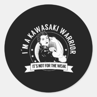 Kawasaki Warrior Nftw Kawasaki Disease Awareness Classic Round Sticker