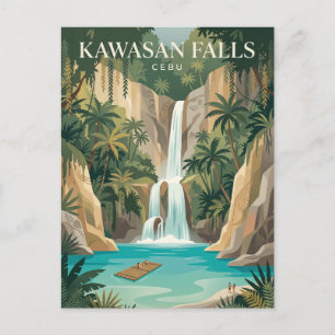 Kawasan Falls Philippines Postcard