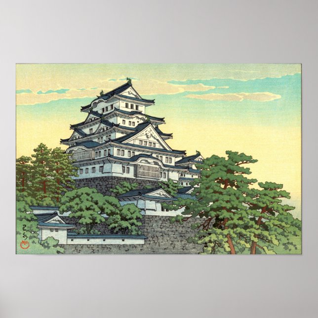Kawase Hasui Pacific Transport Lines Himeji Castle Poster (Front)