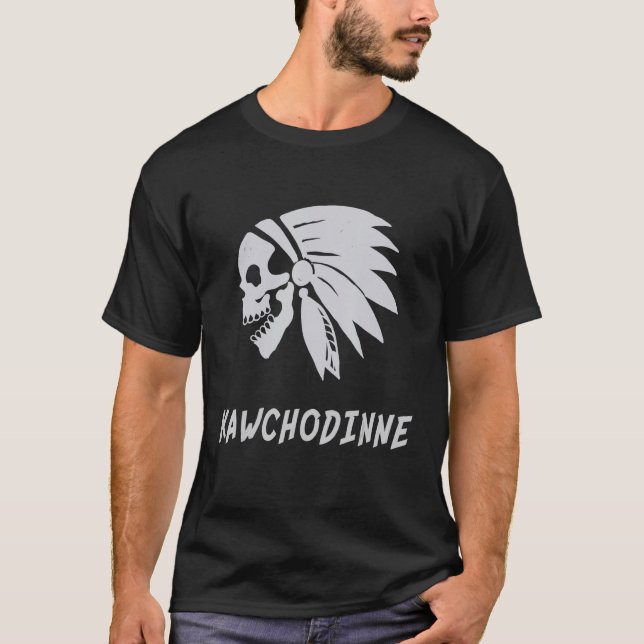 Kawchodinne Native American IndianBorn Freedom Evi T-Shirt (Front)
