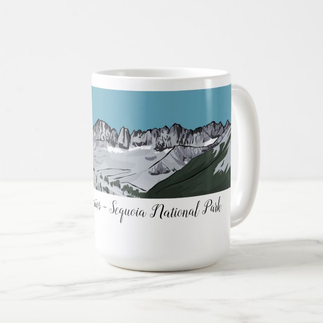Kaweah Mountains - Sequoia National Park Coffee Mug (Front Right)
