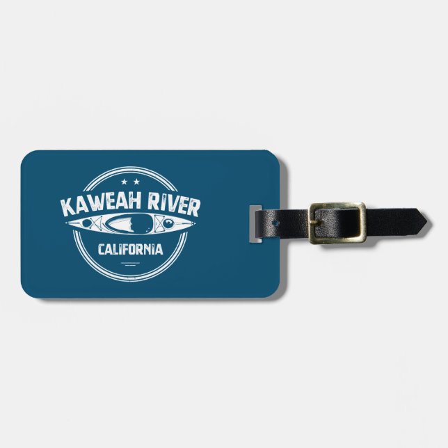 Kaweah River California Kayaking Luggage Tag (Front Horizontal)