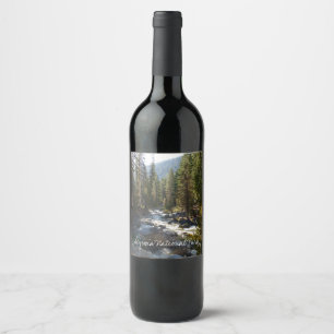 Kaweah River in Sequoia National Park Wine Label
