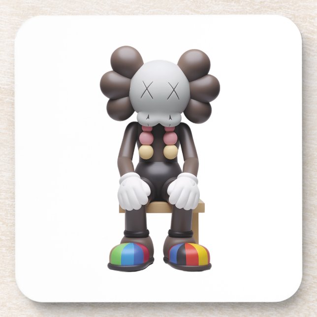 KAWS at Rest Beverage Coaster - Stylish Printed (Front)