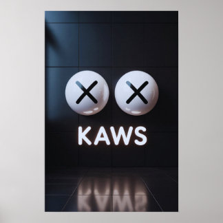 Kaws Companion: Graffiti Splash Poster