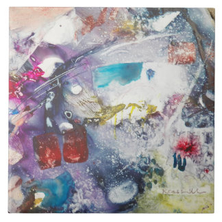 Kay Cassill Ceramic Tile: "Fish Fry" Tile