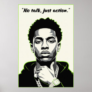 Kay Flock Poster – No Talk Just Action