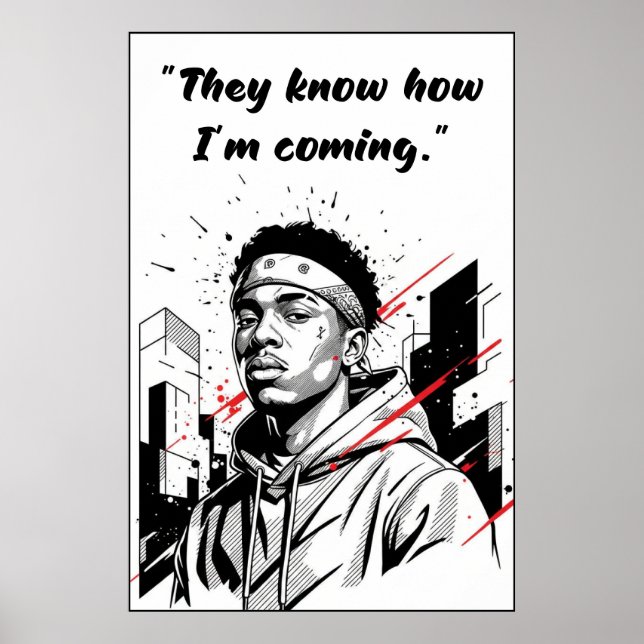 Kay Flock Poster – They Know How I’m Coming (Front)