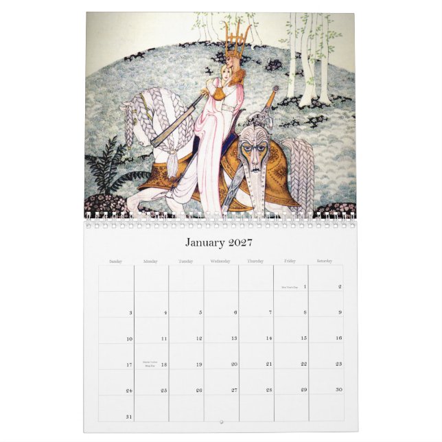 Kay Nielsen 2011 Wall Calendar (Jan 2027)